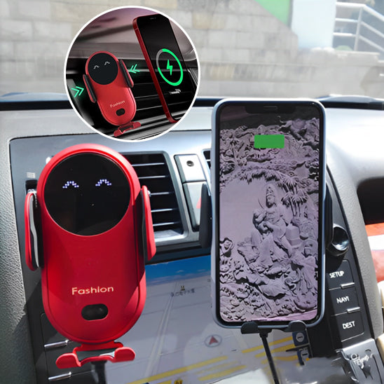 Support telephone voiture charge sécuritaire
